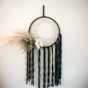 Dream catcher with dried florals
